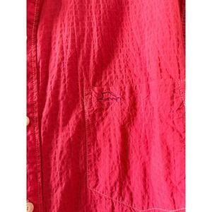 Tommy Bahama Shirt Mens XL Red IslandZone Silk Blend Short Sleeve Resortwear